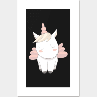 Cute Unicorn Pink Posters and Art